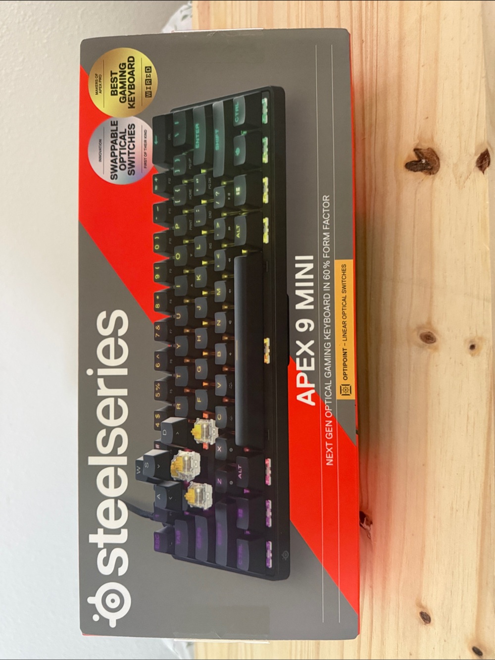 SteelSeries Apex 9 Mini Mechanical Gaming Keyboard - Black